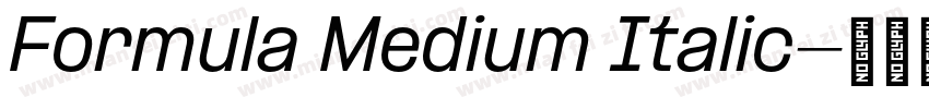 Formula Medium Italic字体转换